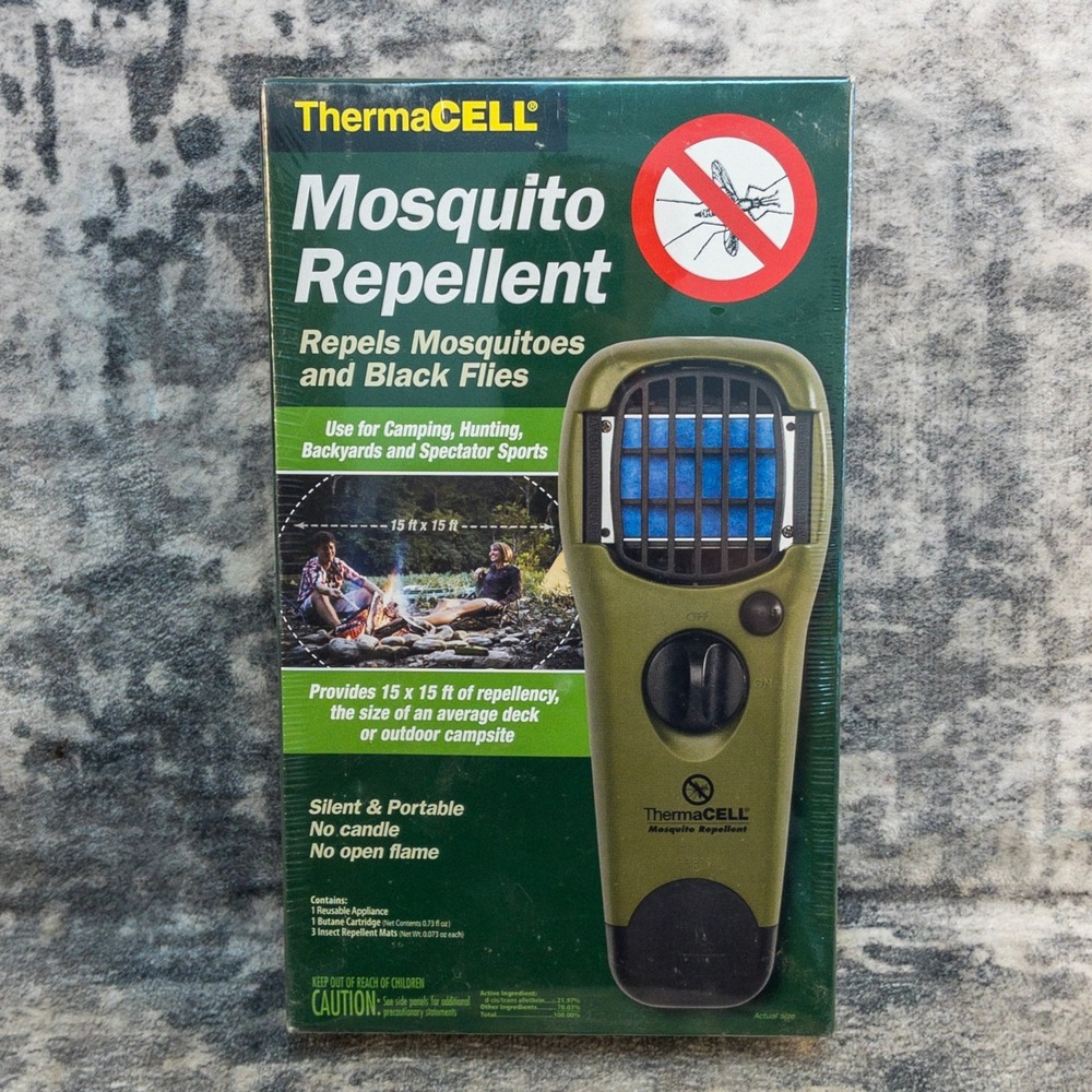 ThermaCELL Mosquito Repellent Portable Appliance Kit Silent Odorless Green NEW